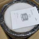 AGV LIGHTING CL005BB K9 Crystal Semi Flush Mount Ceiling Light Fixture, Modern Design, E12 Base 3-Lights, D13 x H15, Shinny Gold & Matte Black Finish Metal Frame