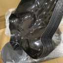 DisplayTown Male Mannequin Torso with Metal Stand Hollow Back Body Stackable Dress Form for Tshirt Display, Countertop, Craft Shows, Photos and Design, S-M Clothing Size (Black, Set of 10)