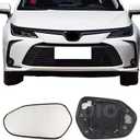 Driver Side Mirror Replacement Glass for TOYOTA Corolla 2020-2024, Camry 2018-2024,Heated Left Side View Mirror Glass for 2020 2021 2022 2023 2024 Corolla,2018 2019 2020 2021 2022 2023 2024 Camry