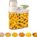 Cereal Containers Storage with Pour Spout Airtight Food Storage Containers Cereal Dispenser Sealed Kitchen Canisters for Nuts Flour Sugar Beans Dry Food, BPA Free (1800ml Green)