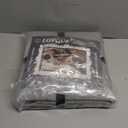 LOVQUE Light Grey Cotton Duvet Cover Twin Size, Linen Like Natural Bedding Set with Zipper Closure (No Comforter), 68x90 Inches