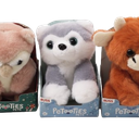 PETOOTIES 4IN PLUSH OWL, OXEN, HUSKY, 3 Pack