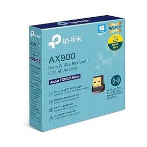 TP-Link Archer TX10UB Nano AX900 Wi-Fi 6 Bluetooth 5.3 USB Adapter, 900 Mbps Dual Band USB 2.0, Omni Directional Antenna, Supports Windows 11/10