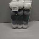 30PCS Velvet Christmas Ball Ornaments Set, 60MM/2.3Inch Shatterproof Flocked Ornaments for Christmas Tree Hanging Decorations, for Home Holiday Party Xmas Decor - White/Grey/Green.