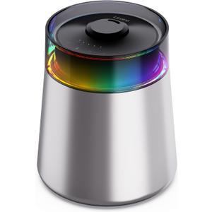 7L Ultrasonic Stainless Steel Cool Mist Humidifier for Bedroom & Large Room, Top Fill, Ultra Quiet 24dB, 3 Mist Levels, Easy Clean Dishwasher Safe Humidifier for Living Room Office