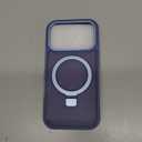 Lufanbis Magnetic for iPhone 17 Pro Case with Ring Stand, [10 FT Drop Protection] [Velvety Touch] Slim Translucent Matte Back Shockproof Phone Case for iPhone 17 Pro 6.3'', Sierra Blue