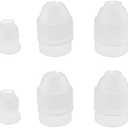 HAHIYO Plastic Couplers of Assorted Size Easy to Twist For Cake Decorating Piping Tip Coupler for Icing Nozzles (6 Pieces)