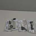 Fireplace Stocking and Garland Hanger, 2 in 1 Mantel Hanger for Garland, Fireplace Stocking Holders for Mantle Garland Hooks for Xmas Holiday Home Party Decoration,Fits 0.31-3.9Mantles (White, 4)