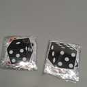 Xinnun Casino Dice Party Decorations Red Black White Dice Hanging Banners Garland Night Las Vegas Theme Cutouts Ribbon Streamers for Vegas Casino Prom Birthday Homies Party Games Decor Supplies