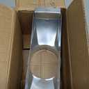 3-1/4" x 10" to 5" Round Galvanized Duct Transition | Rectangular to Round HVAC Vent Adapter for Range Hood, Microwave Exhaust, Dryer Vent & Industrial Ducting | Heavy-Duty Galvanized Transition