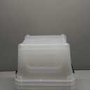 IRIS USA 19 Qt Stackable Plastic Storage Bins with Lids, 6 Pack - BPA-Free, Made in USA - See-Through Organizing Solution, Latches, Durable Nestable Containers, Secure Pull Handle - Clear