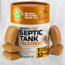 Septic Tank Treatment - 12 Pods, 1 Year Supply - RV Toilet Treatment - Dissolvable Septic Tank Treatment Pods with Natural Bacteria and Enzymes for Effective Septic Treatment - Eco-Friendly Solution