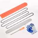 20 Inch Chainsaw Bar and Chain Combo for Husqvarna, Replacement for Saw Chains, 3/8" Pitch, 050" Gauge, 72 Drive Links Fits Husqvarna 455, 460 Rancher 570, Poulan PP5020AV(3Chains+1Bar+1Glove+1File)