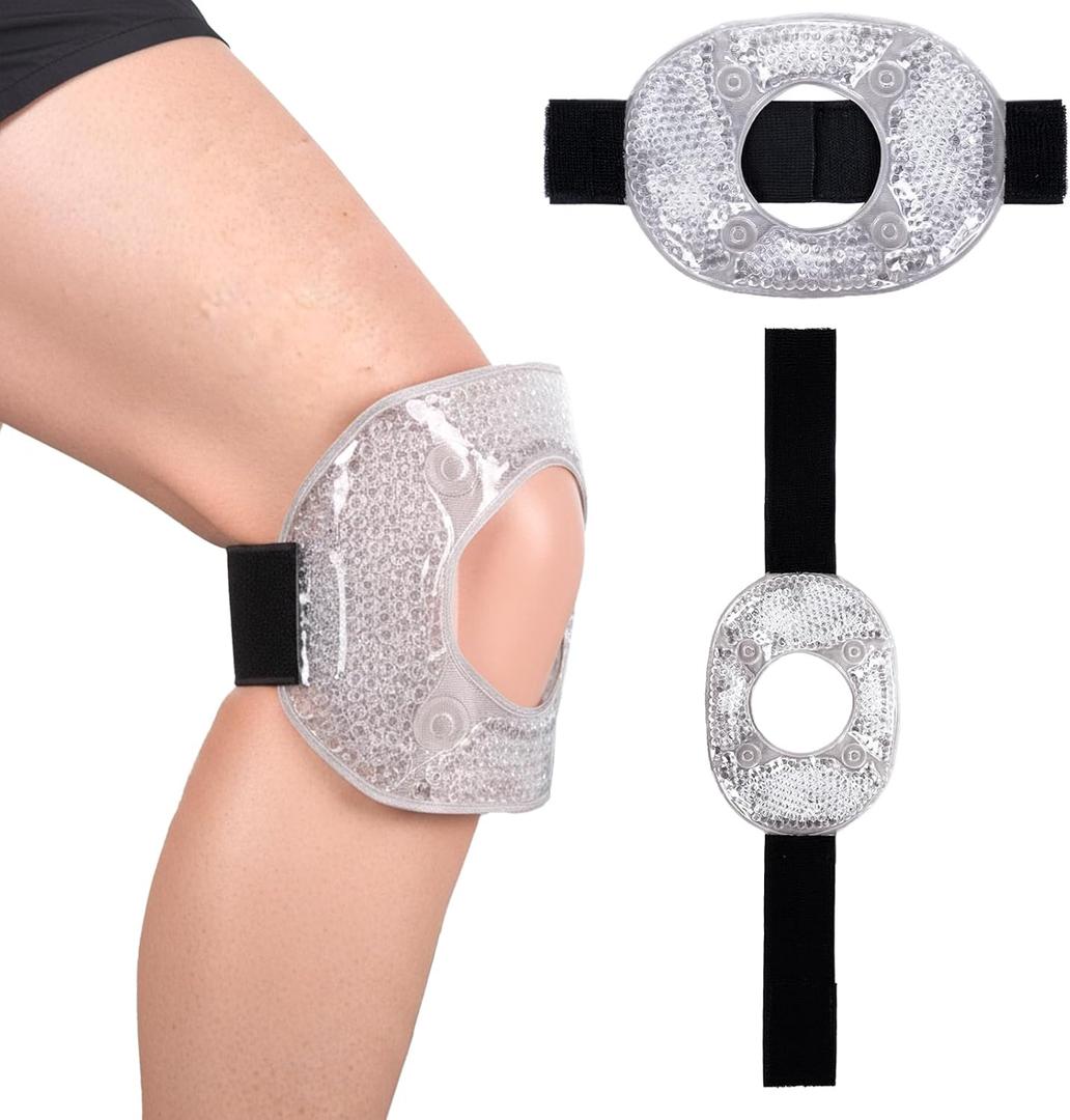 Ice Pack for Knee Injuries,Reusable Hot Cold Therapy Knee Wrap for Joint Pain Arthritis Meniscus Tear, Sprains & Swelling