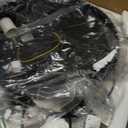 Long Chandeliers for High Ceilings,Modern Crystal Pendant Light,Raindrop Drop Lamp,Hanging Flush Mount Lighting Fixtures for Spiral Staircase,Foyer,Entryway,Living Room,Black (12 Lights)