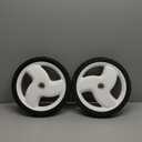 Cluparis 105-1816 Lawn Mower Rear Wheel Replaces for Toro 205-268 20012 20016 20019 PK2, Size: 12 inch/1816