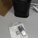 DR.PREPARE 1500W Small Space Heater for Indoor Use, Portable PTC Ceramic Electric Heater with Thermostat, Oscillation, Remote, 12H Timer, 3 Heat Modes + Fan + ECO Mode, Safe Heater for Office Bedroom (9.7''H/ 70 Auto Oscillation)