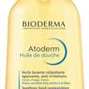 Bioderma Atoderm Shower Oil, Cleansing Oil For Face & Body, Nourishing Cleansing Oil For Dry to Atopic Sensitive Skin For Softer & Smooth Skin For Your Whole Family