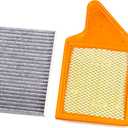 CF10743 CA11050 Engine and Cabin Air Filter fit for Chrysler Town&Country 2011-2016,Dodge Grand Caravan 2011-2020,Ram C/V 2012-2015,Volkswagen Routan 2011-2014 3.6L 2011 2012 2013 2014 2015 2016-2020.
