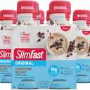 SlimFast Meal Replacement Shake, Original Cappuccino Delight, 10g of Ready to Drink Protein for Weight Loss, 11 Fl. Oz Bottle, 4 Count (Pack of 3) BBD: 11-15-2025