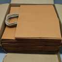 qiqee 100PCS Large Gift Bag with Handles Bulk 13"x4.5"x10" Gift Bags Kraft Orange Multiple Uses (32x11x25cm,Wide Large)