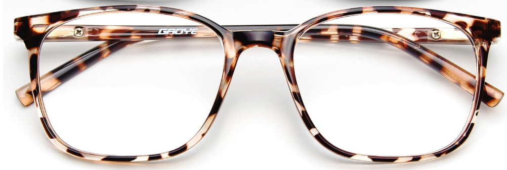Gaoye Blue Light Blocking Glasses Women/Men, Computer Gaming Fake Eyeglasses Anti UV Ray-Spring Hinge (Leopard)