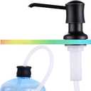 Sink Soap Dispenser for Kitchen Sink Oli Rubbed Bronze Upgrade with 40" Silicone Extension Tube Kit, Connect to Your Soap Bottle Directly (with Tube Kit, Oil-rubbed Bronze)