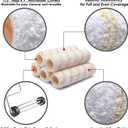 6pcs House Paint Roller Kit, 9 inch Extendable Roller Frame with 5 Microfiber Roller Covers 1/2" Nap, Adjustable Painting Roller (18" - 36") for Walls, Ceilings, Floor, Home Painting Supplies