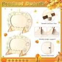 2 x Geelin 6 Pack Fall DIY Wooden Pumpkin Picture Frames Craft Kits Pumpkin Photo Frame Ornament for Thanksgiving Autumn Art Fall Craft Decoration for Home Classroom Activities Gift Party Favor (Classic)