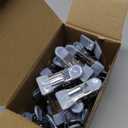 Clothes Pins Heavy Duty 30 Pack - 2.17 Inch Metal Chip Clips, Clothespins for Photo Drying Clothesline Laundry Sock, Bag Clips for Food Kitchen Stainless Steel with Rubber, Gray