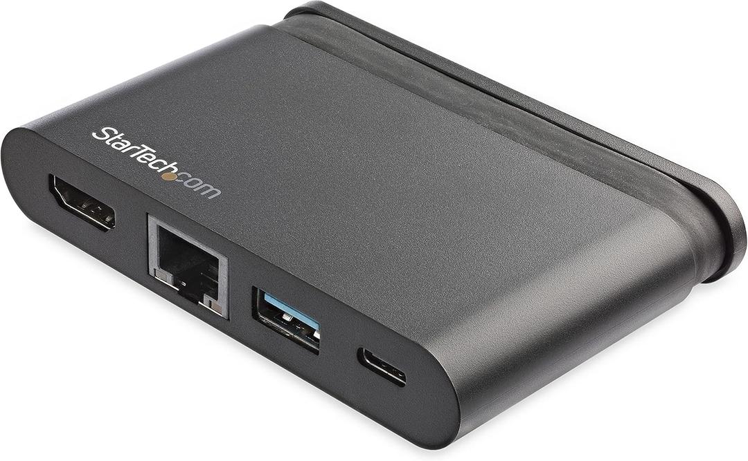 StarTech.com USB C Multiport Adapter with HDMI - 4K - Mac/Windows - 2X USB 3.0 1xC 1xA - 100W PD 3.0 - USB C Adapter - GbE (DKT30CHCPD)