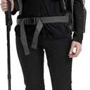 MoFiz Women's Full Zip Hiking Shirt Lightweight UPF 50+ Sun Protection Running Jacket Long Sleeve Sports Outdoor Top Pocket (Black, XXL)