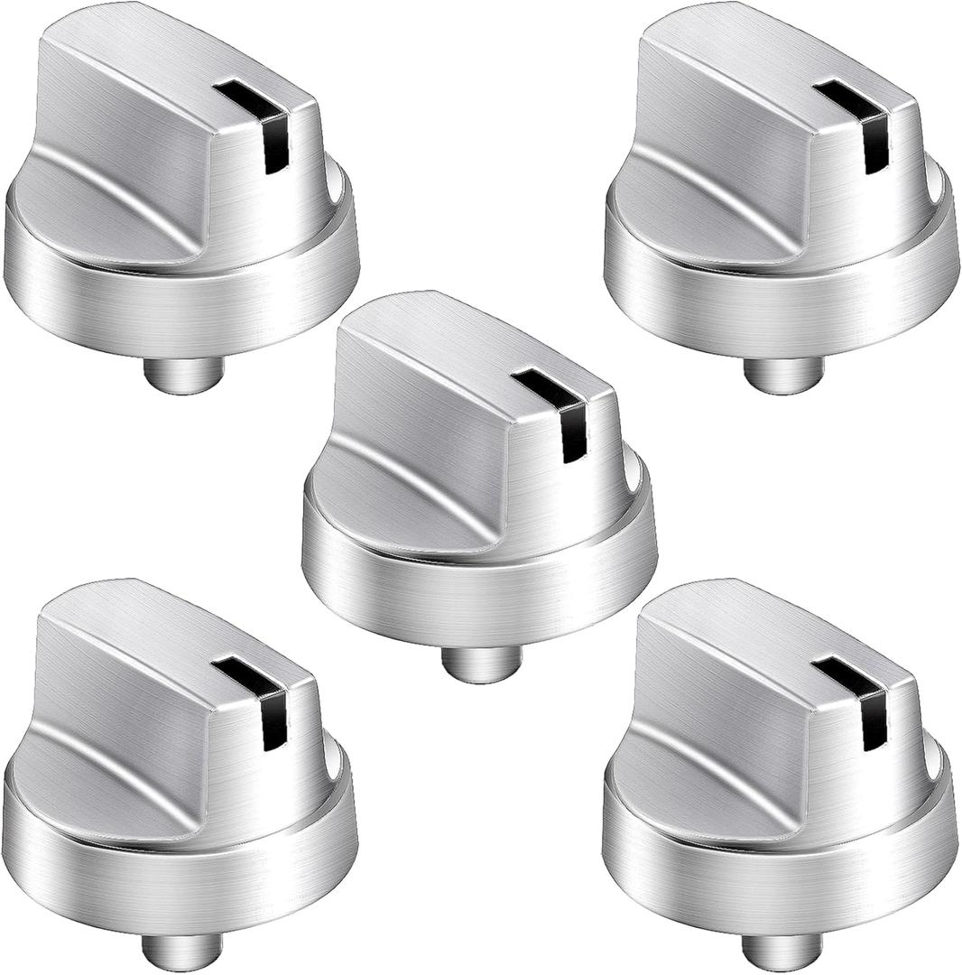 WB03X29354 for GE Gas Stove Knobs, Stove Top Knob Replace for Part Number WB03X29354 AP6327766 4585908, Replacement Knob for GE Burner PGP9030SL1SS PGP7030SL1SS PGP7030DL1BB, 5 Pack