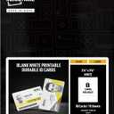 Avery Durable ID Cards, Laser Printable on Both Sides, Blank White, 80 Total, 2.125" x 3.375" (61610)