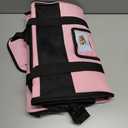 FOORLON Pet Carrier 17Lx12Wx11H inches, Airline Approved, Pet Travel Carrier Bag for Small Cats and Dogs, Soft Dog Carrier for 1-25 LBS Pets, Dog Cat Carrier with Safety Lock Zipper (Pink)