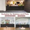 85 Inch Extra Wide Retractable Baby Gate Indoor Extra Long Baby Gate Outdoor Extra Large Dog Gate Child Gates for Wide Openings Mesh Pet Gate for Stairs Dog Gates for Doorways, Porches, Black