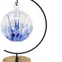 Ornament Display Stand Holder Iron Hanger for Chrismas Hanging Glass Globes (C Shape 1 Pcs)