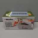 Mueller Pro-Series All-in-One, 12 Blade Mandoline Slicer for Kitchen, Food Chopper, Vegetable Slicer and Spiralizer, Cutter, Dicer, Grater, Kitchen Gadgets Sets with Container, White Sand/Pastel Green