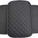 Car Center Console Cover, Upgraded Microfiber Leather Car Arm Rest Cover with 2 Storage Bags, Universal Car Interior Protector Accessories Armrest Cover for Car Storage Box for Most Vehicle