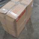 KISLOT Dining Chairs Set of 6, Upholstered Modern Kitchen Chairs with Ergonomic Backrest, Fabric Cushion Seat & Wire Drawing Metal Legs for Living Room, Restaurant, and Caf, White, 2Boxs