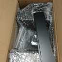 MOFEEZ Outdoor Firewood Log Storage Rack Bracket Kit,Fireplace Wood Storage Holder-Adjustable to Any Length (Black)