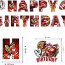 49 Football Birthday Party Supplies,Party Decorations Set Include Banner,Balloons,Cake Cupcake Toppers,for Boys Girls Theme Party.