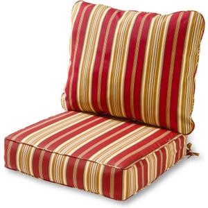 Tuscan Stripe Outdoor 2-piece Deep Seat Cushion Set