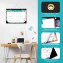 10 x Desk Calendar 2026-2027, 21-Month Calendar Runs Until June 2027, Large 17" x 12" Monthly Desktop & Wall Calendar for Home & Office - Floral