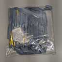 24 Pcs Velvet Bows Christmas Tree Ornaments Vintage Double Faced Velvet Ribbon Bows for Tree Garland Wreath Indoor Outdoor Xmas(5 x 7 Inch,Width of 3/8",Dusty Blue)