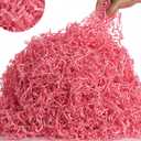 mxxkms 2.2 LB High - Capacity Pink Crinkle Paper Filler - Premium Shredded Paper, Tailored for Gift Baskets in Birthdays, Weddings, Christmas - Abundant Fill for Packaging and Diverse Craft Projects