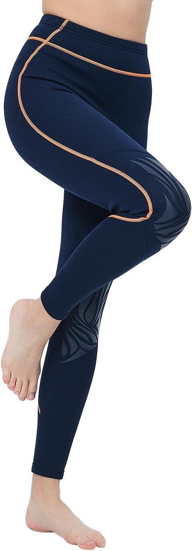 GoldFin Wetsuit Pants Women, 2mm Neoprene Pants Keep Warm for Water Aerobics Diving Surfing Swimming Snorkeling Scuba Kayaking Pants, Small
