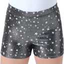 HDE Gymnastics Shorts for Girls Dance Short Glitter Sparkle Tumbling Bottoms
