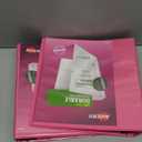 Avery Durable View 3 Ring Binder, 2 Inch Slant Rings, 2.8 Inch Wide Spine, Customizable Clear Cover, Ideal for School, Office, and Home Organization, 1 Pink Binder (17836)