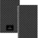 2 x Softcover Spiral-Bound Black and White Pattern Internet Address & Password Keeper Book, 94 pages; 5" x 8-1/2"